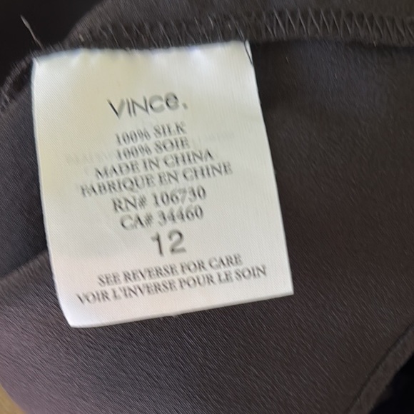 VINCE Silk Chiffon Black Layered Ruffle Halter Neck Column Midi Dress - 12 - Picture 9 of 11